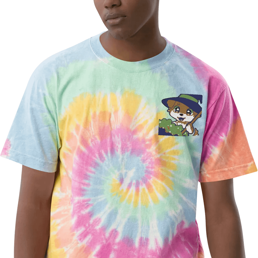 Witchy Golden Retriever Spiral Tie Dye Shirt product image (4)