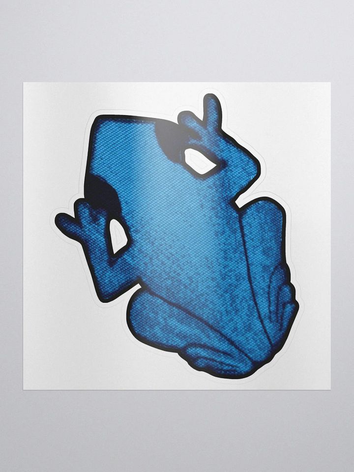 Big Frog Sticker in Cerulean product image (1)