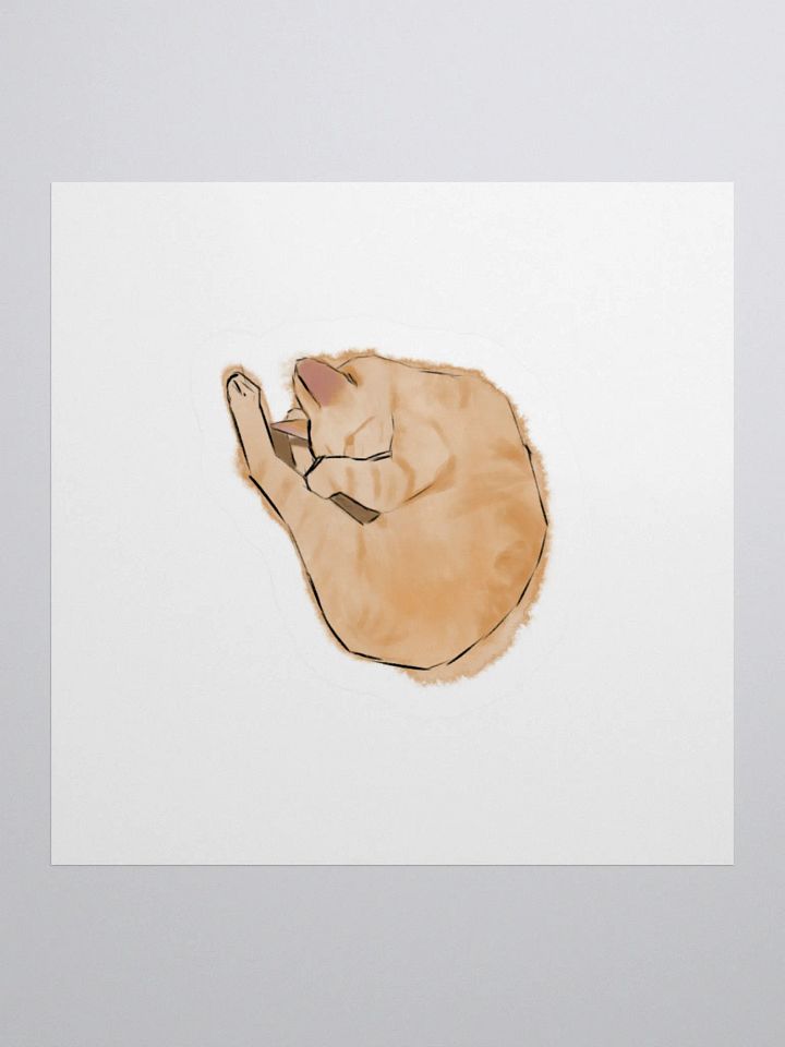 Sleeping Logan sticker product image (1)