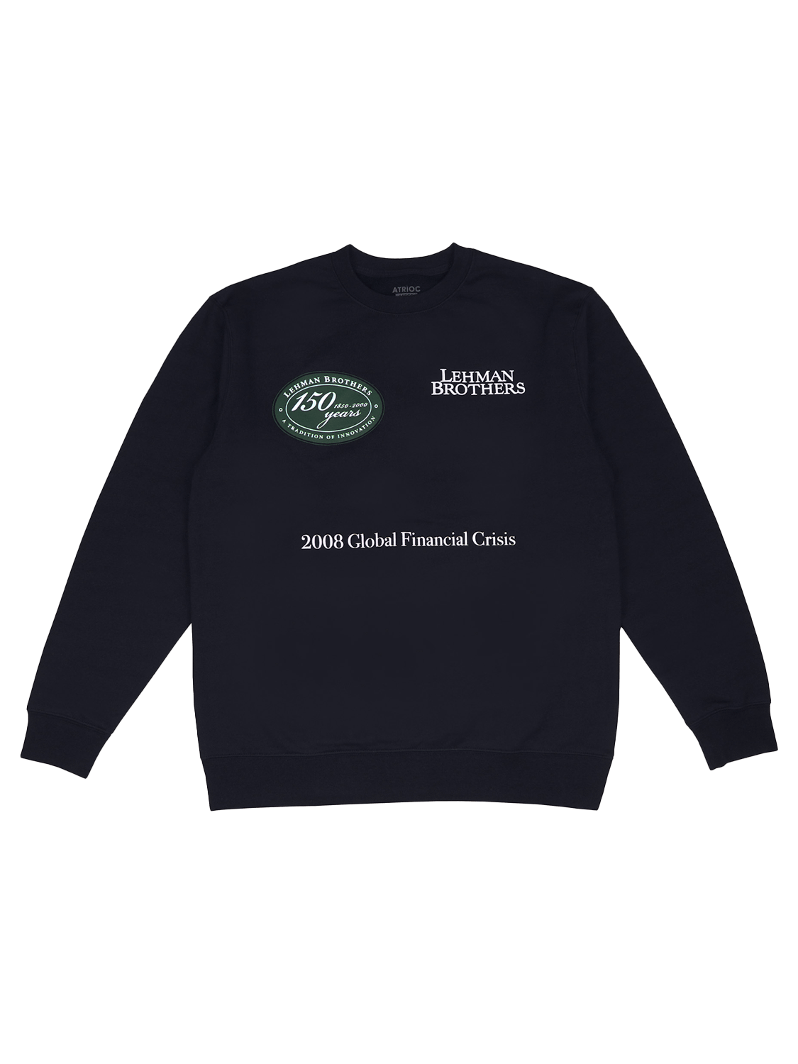2008 Lehman Crewneck Sweatshirt-Navy product image (1)