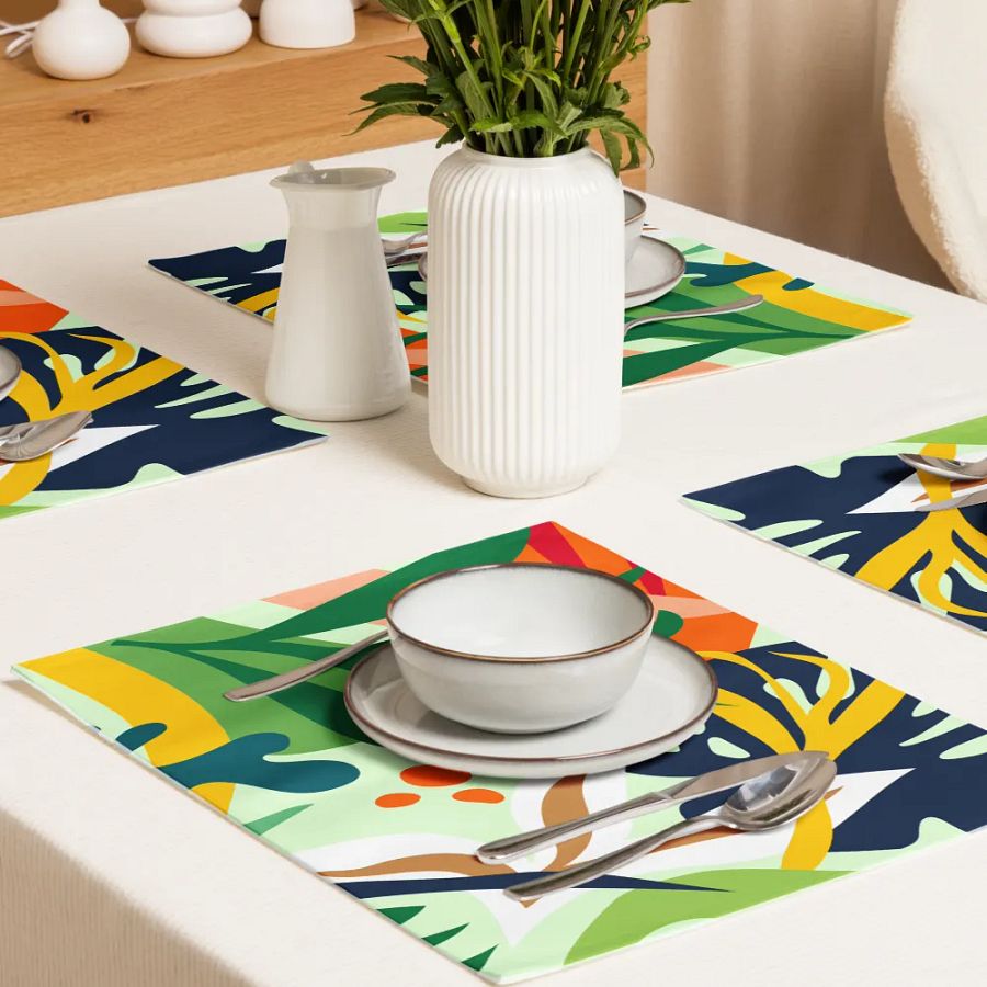 Tropical Foliage Placemat Set (4) product image (9)