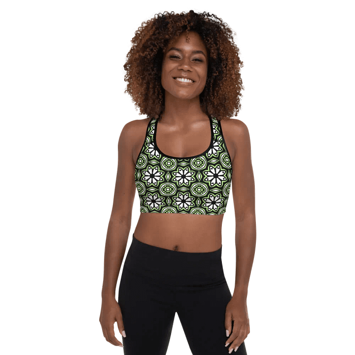 Agender Abstract (1) - Padded Sports Bra product image (1)