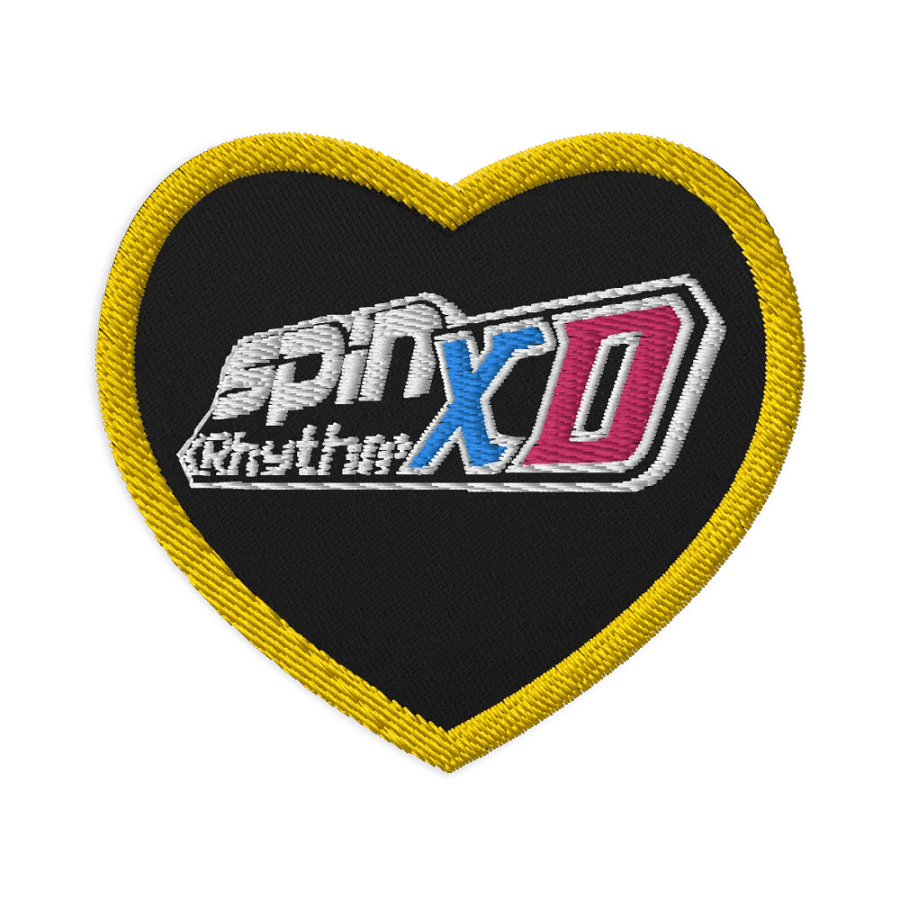 Spin Rhythm XD Full Logo Embroidered Patch - Heart product image (1)