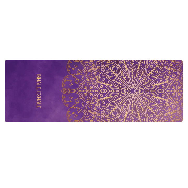 Inhale Exhale Violet Mandala Yoga Mat product image (2)