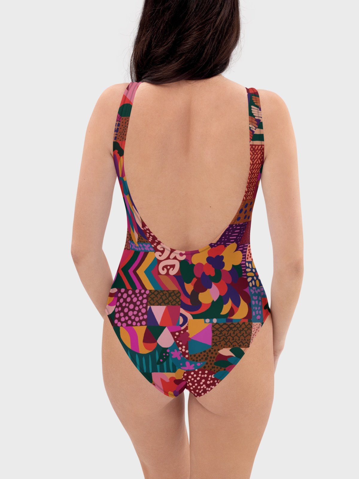 One-piece Swimsuit "Abstract African Ethnic Pattern" product image (5)