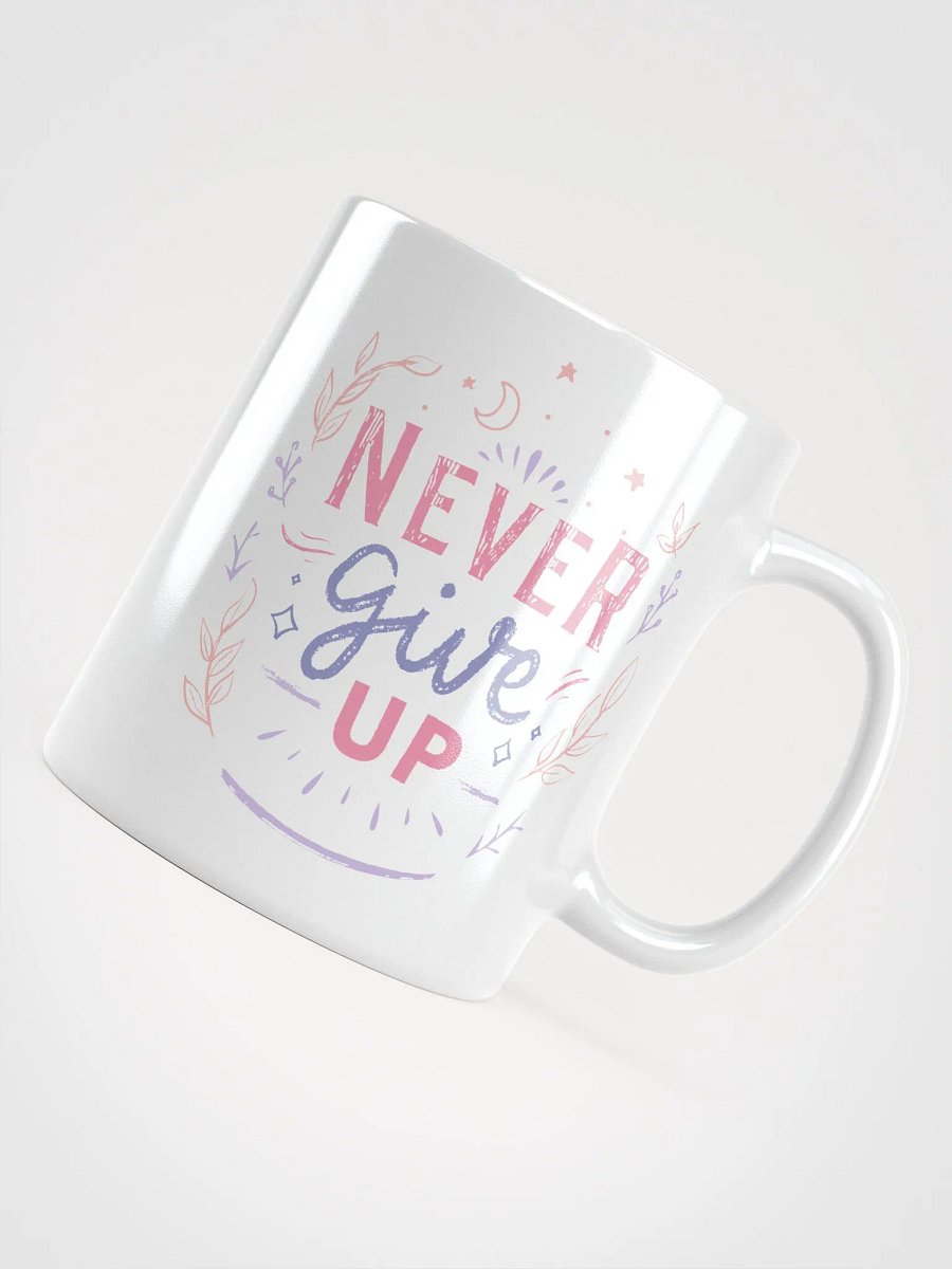 Never Give Up Floral Mug product image (4)
