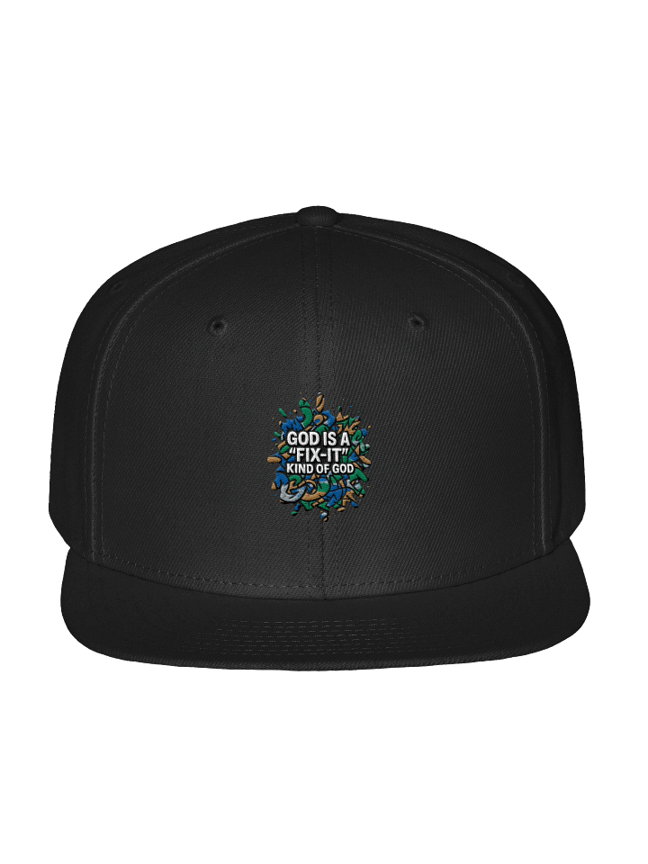God Is a “Fix-It” Kind of God Snapback Hat – Red & Black product image (11)