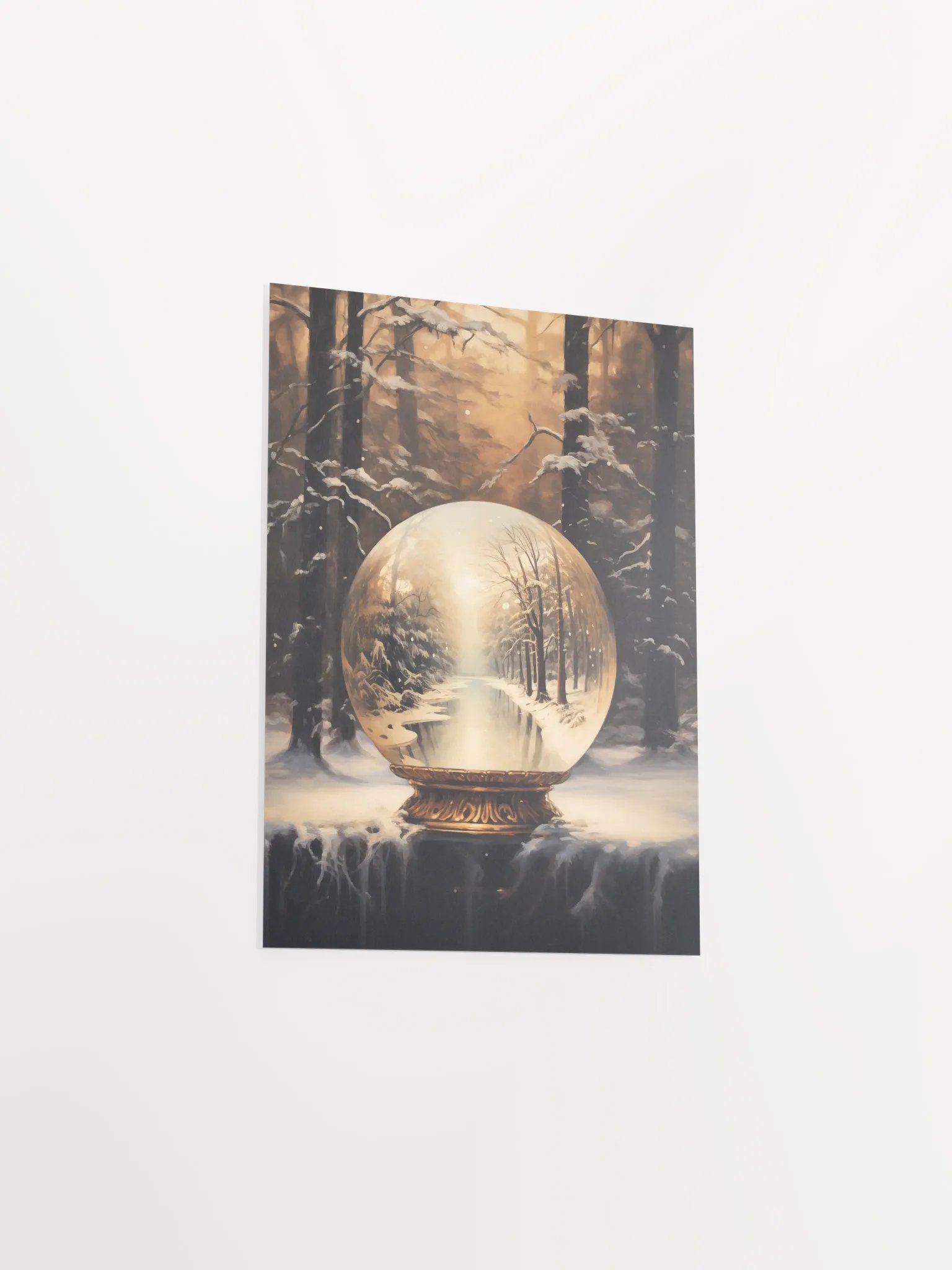 Enchanted Winter Snow Globe Poster product image (3)