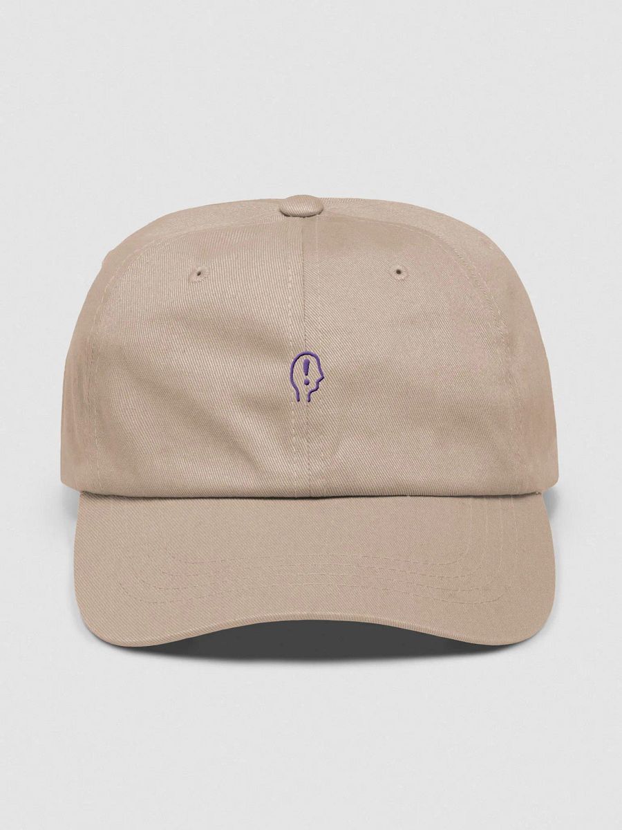 EXCLAIMING MENTALLY (sm. design, purple thread) classic dad hat product image (65)
