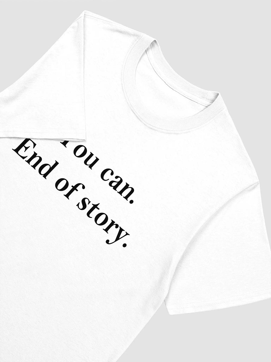 You can. End of story. T-Shirt product image (3)