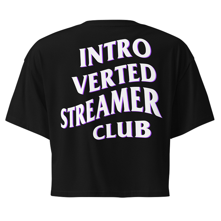 Introverted Streamer Club Tired Team Purple Crop product image (1)
