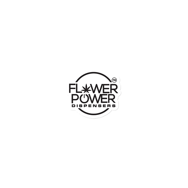 Flower Power Logo Die Cut Magnet product image (1)