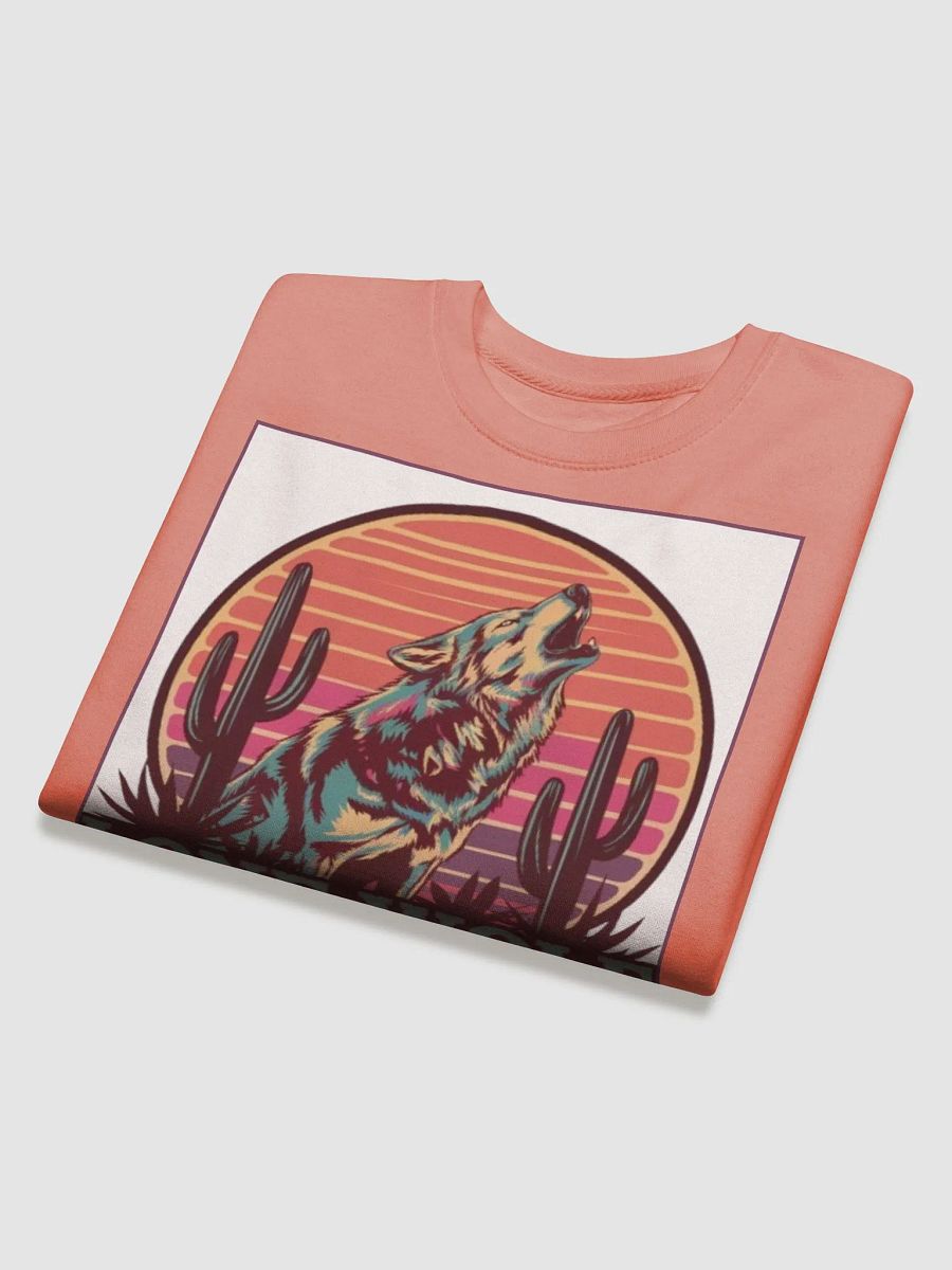 "LONE WOLF VIBES" premium cotton sweatshirt product image (4)