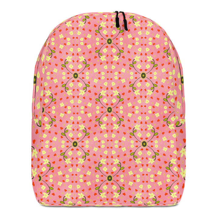 Hearts and Flowers Pink Backpack product image (1)