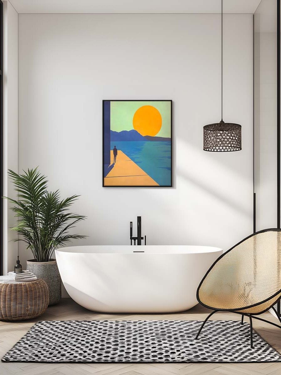 Digital Download Illustration of a Man on a Jetty product image (8)