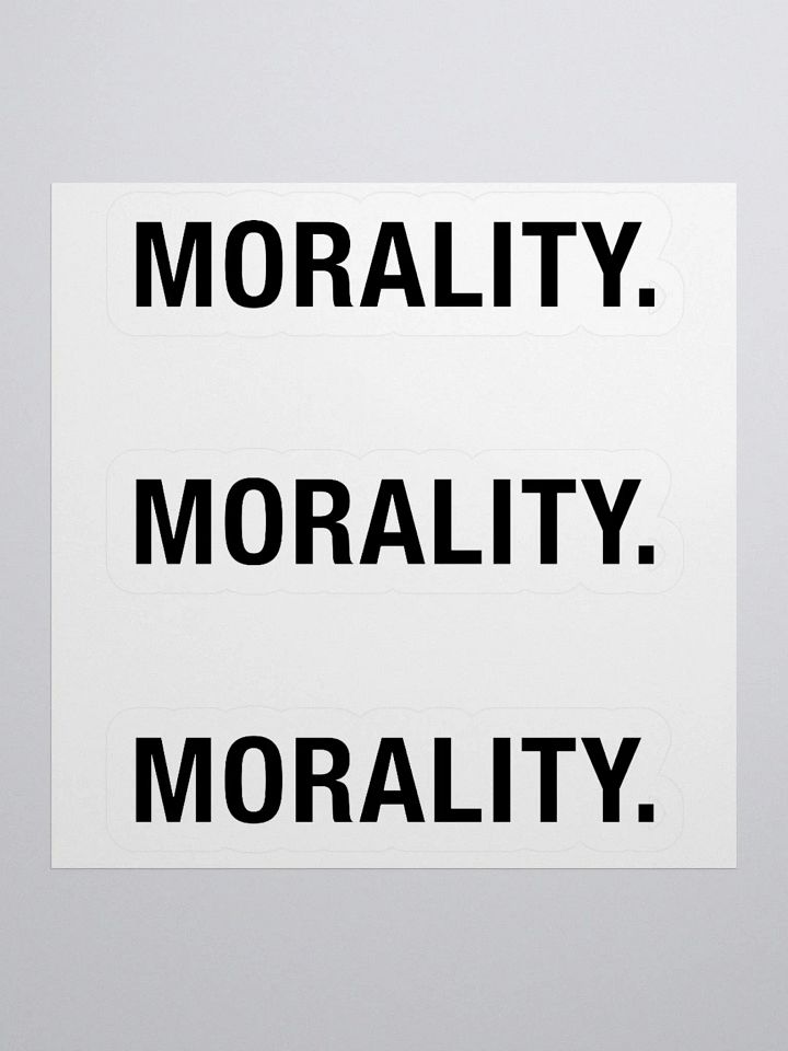 Morality Sticker product image (2)