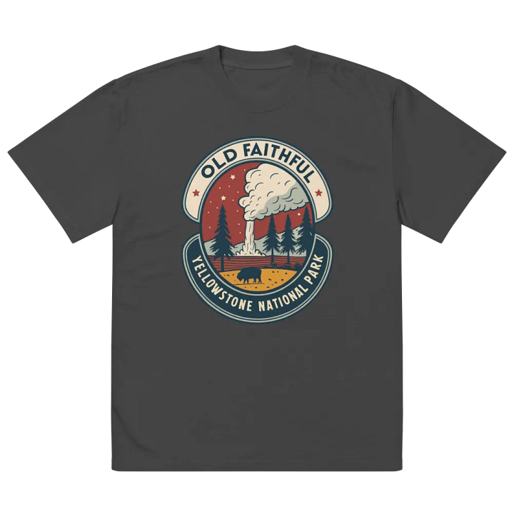 Old Faithful Yellowstone Badge T-Shirt product image (5)