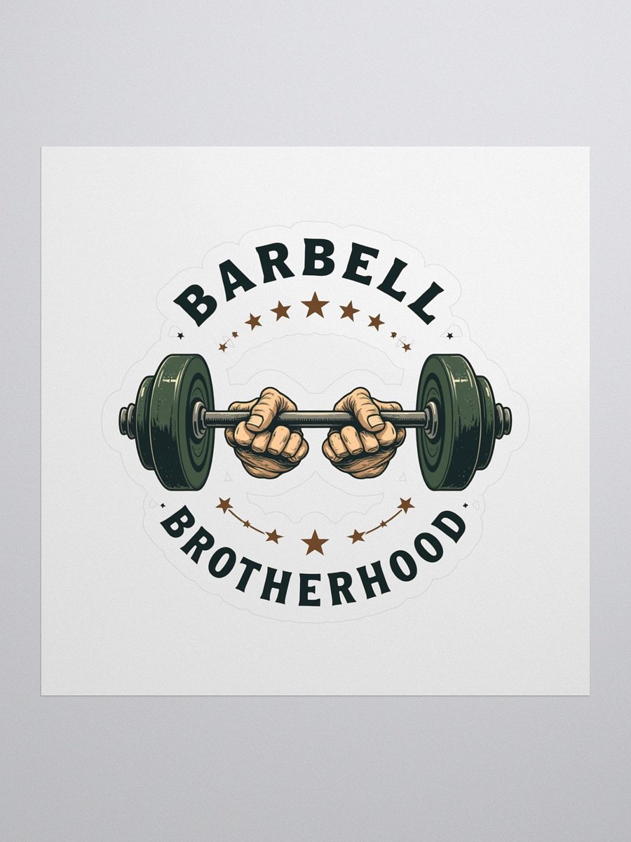 Barbell Brotherhood Kiss Cut Stickers product image (1)