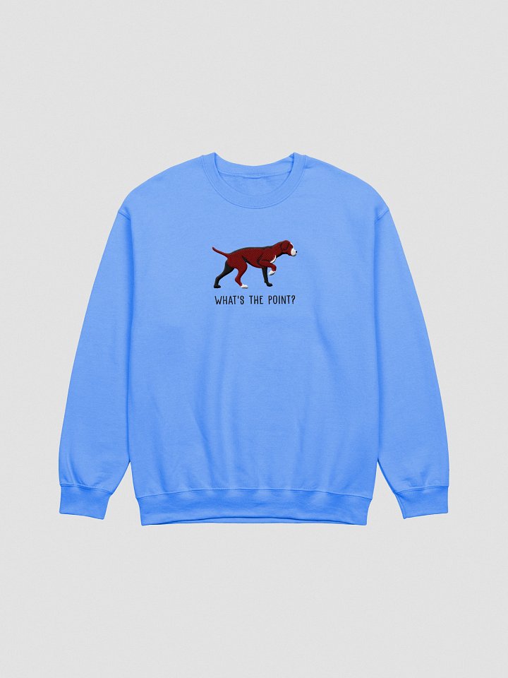 What's the Point? Sweatshirt (Embroidered) of a Portuguese Pointer(Brown) product image (7)