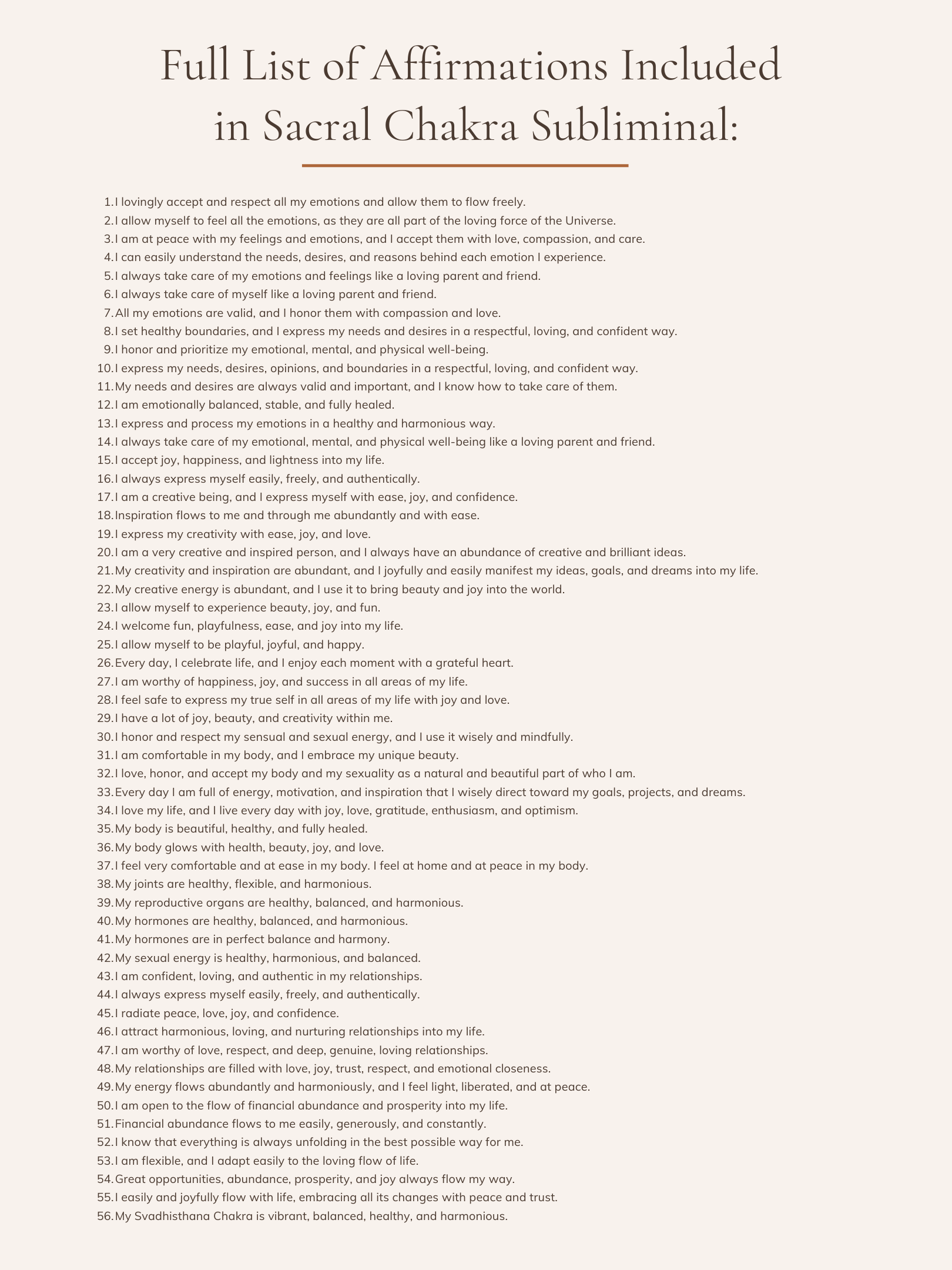 Sacral Chakra Healing Subliminal - Boost Creativity, Flow & Joy | MP3 Audio Download product image (3)