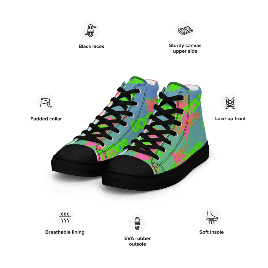 HGTS All-Over Print Canvas Shoes product image (5)