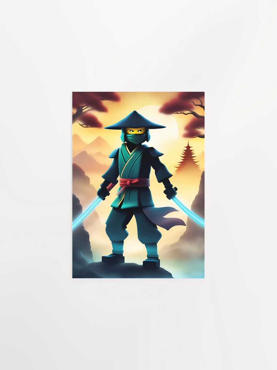 Fierce Ninja wall art Boys Room - Ninja Poster - Ninjago inspired Wall Decoration for Boys product image (1)