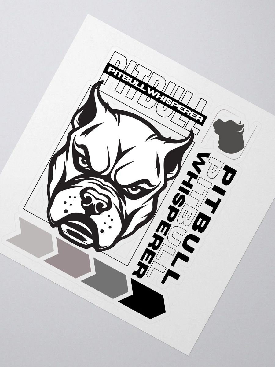 Black And White Pitbull Whisperer Sticker product image (3)