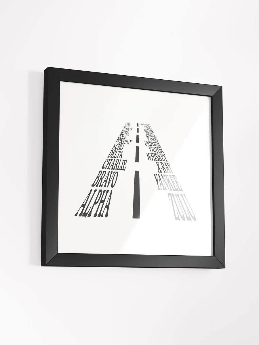 The Aviation Alphabet Runway Framed Poster product image (16)