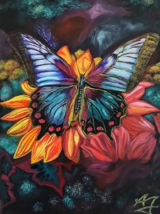 Butterfly Dream 12 x 16 Acrylic Painting on Canvas by Arthur Taylor product image (1)