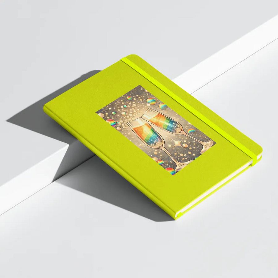 Rainbow Champagne Celebration Journal / Guestbook - LIME product image (9)