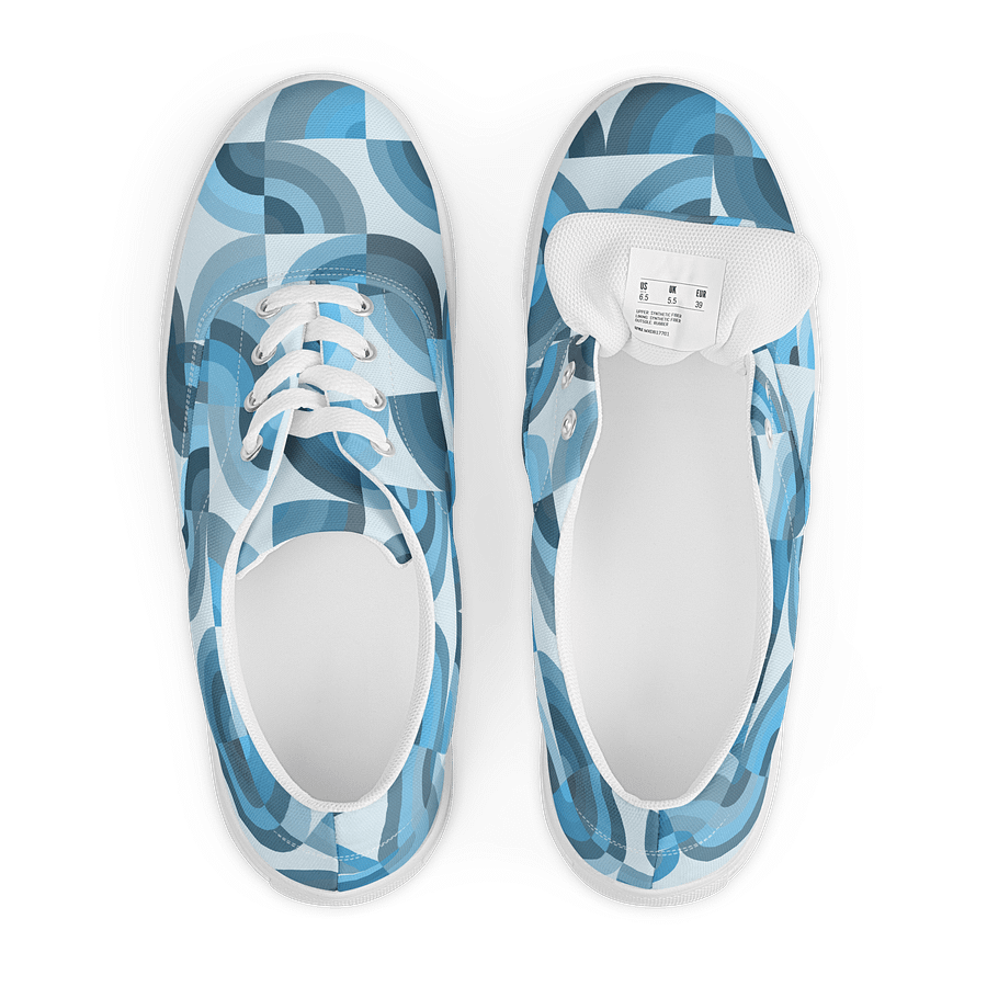Blue Harmony Geometric Canvas Shoes product image (6)
