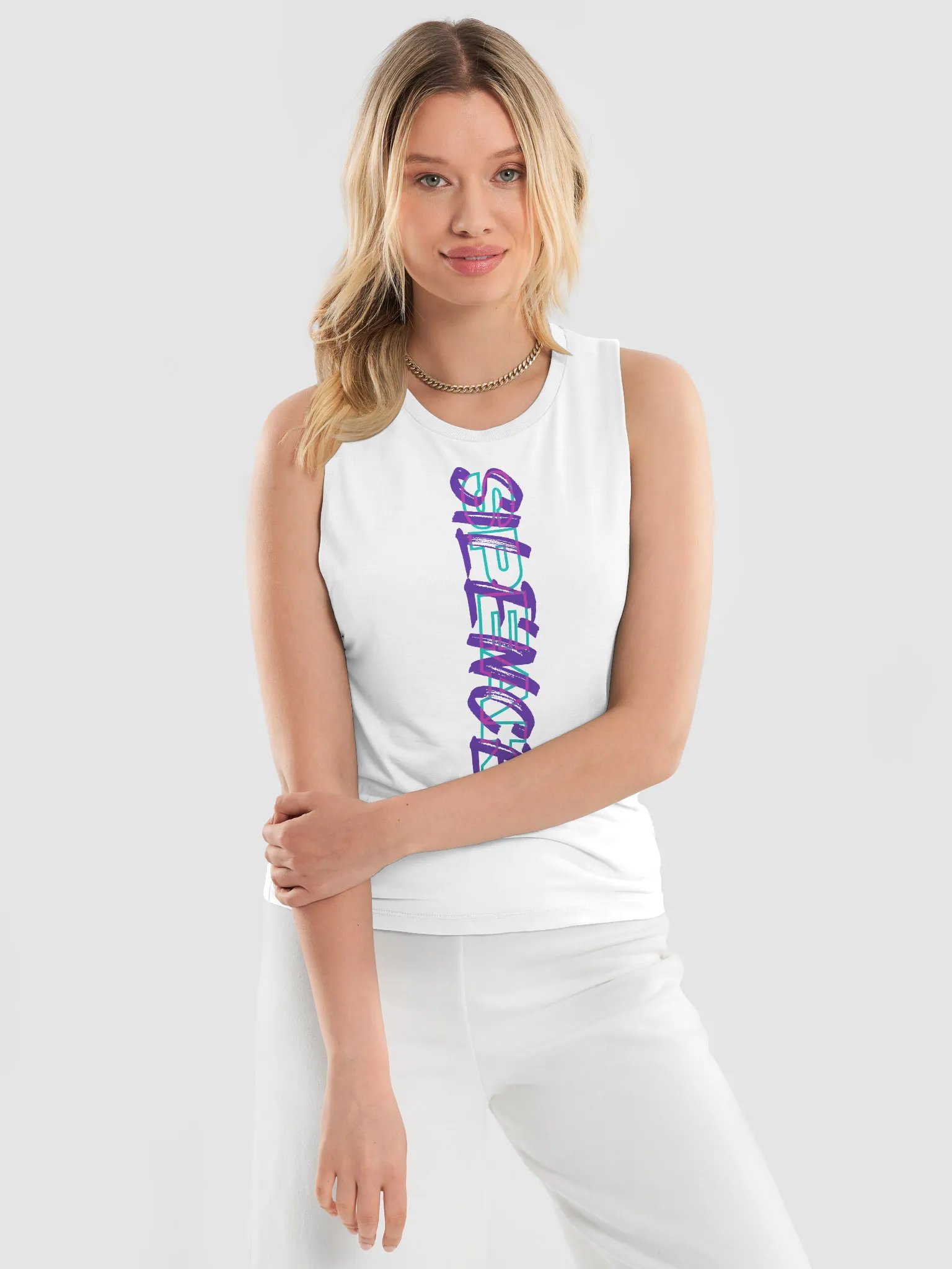 Silence Speak Women's Muscle Tank product image (3)