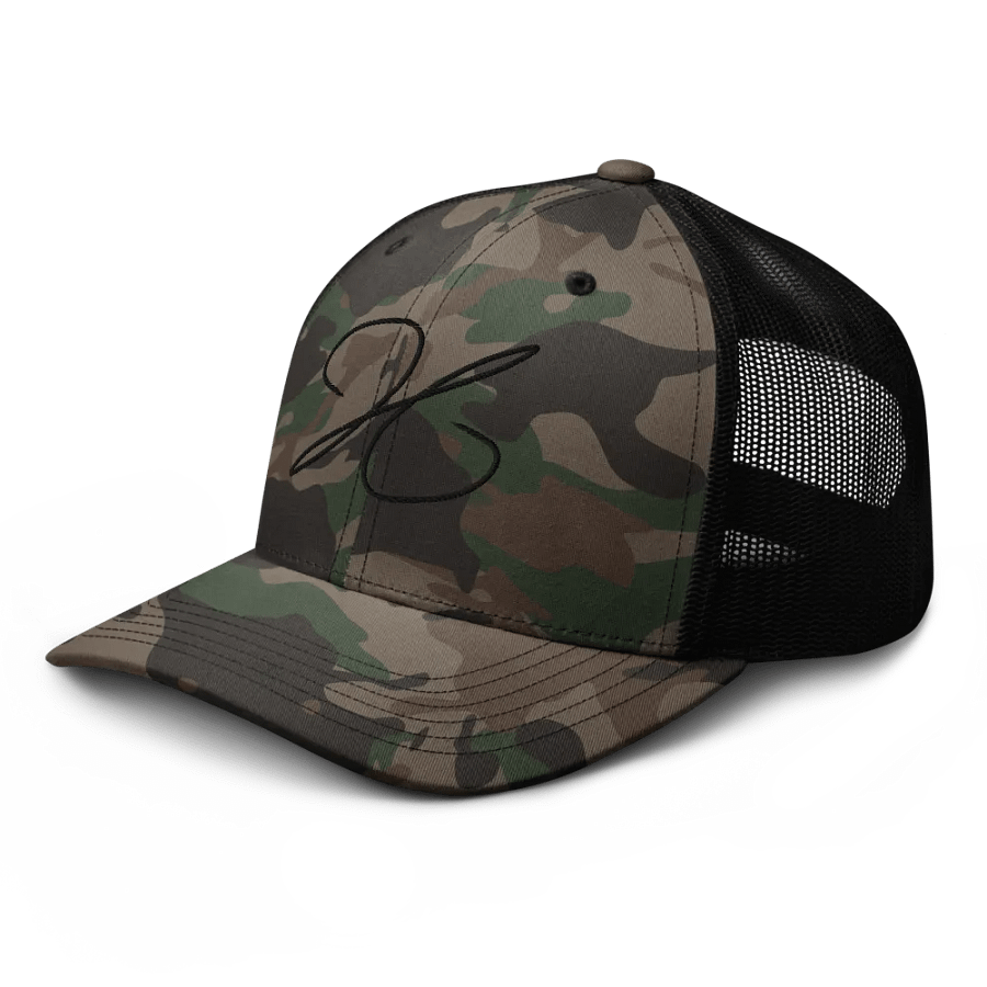 Stealth Camo Trucker Hat - JH Logo product image (6)