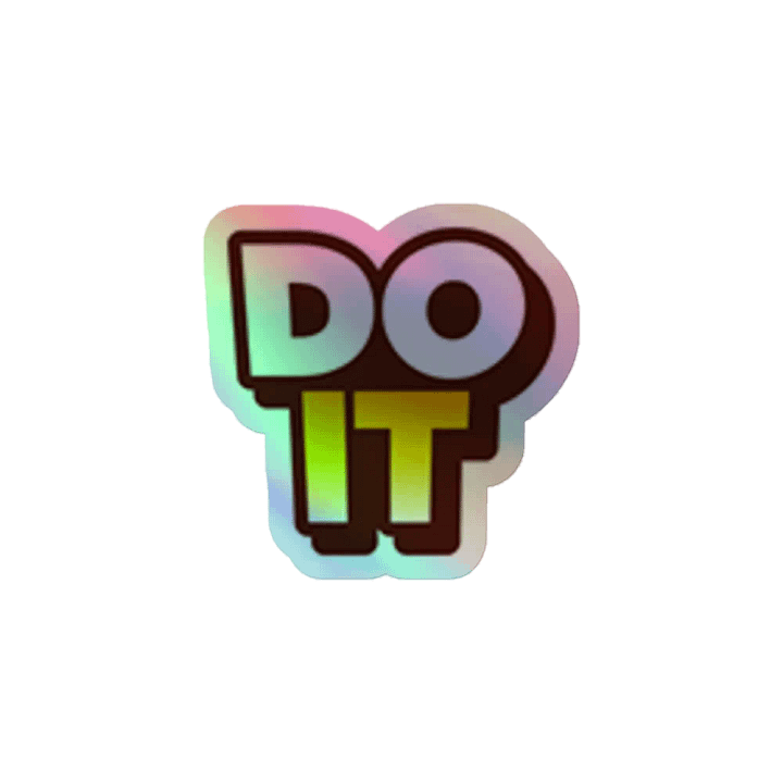 DO IT Holographic Sticker product image (1)