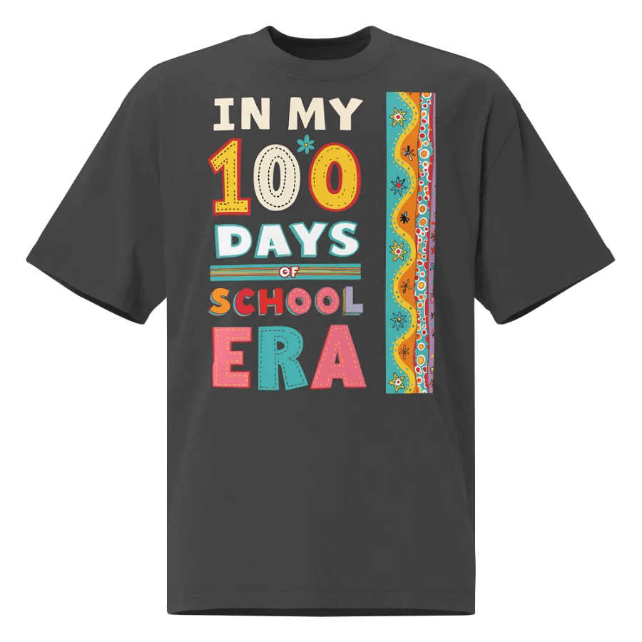 In My 100 Days of School Era Faded T-Shirt product image (1)
