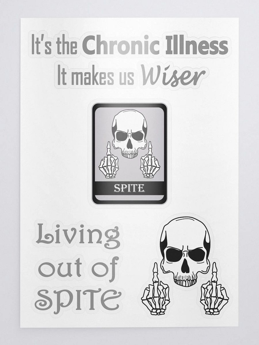 The Chronically Spiteful Sticker Sheet product image (1)