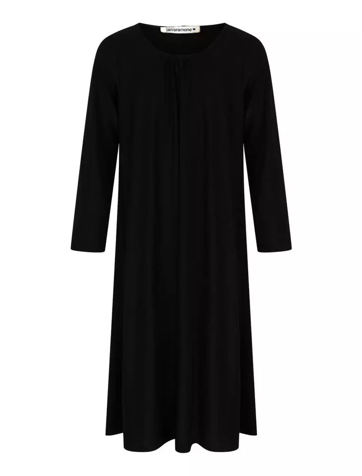 Girls Long Sleeve Maxi Dress Kids School Plain Abaya Holiday Islamic Top Jilbab product image (2)