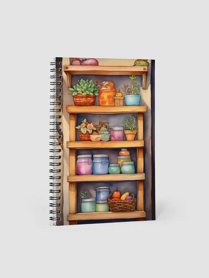 Wooden shelf Pantry Notebook product image (1)