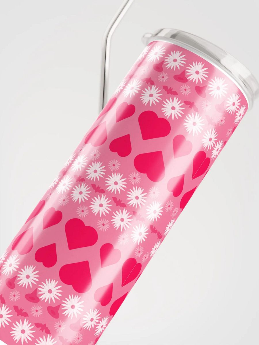 Chic Pink Hearts and Daisies Tumbler product image (5)