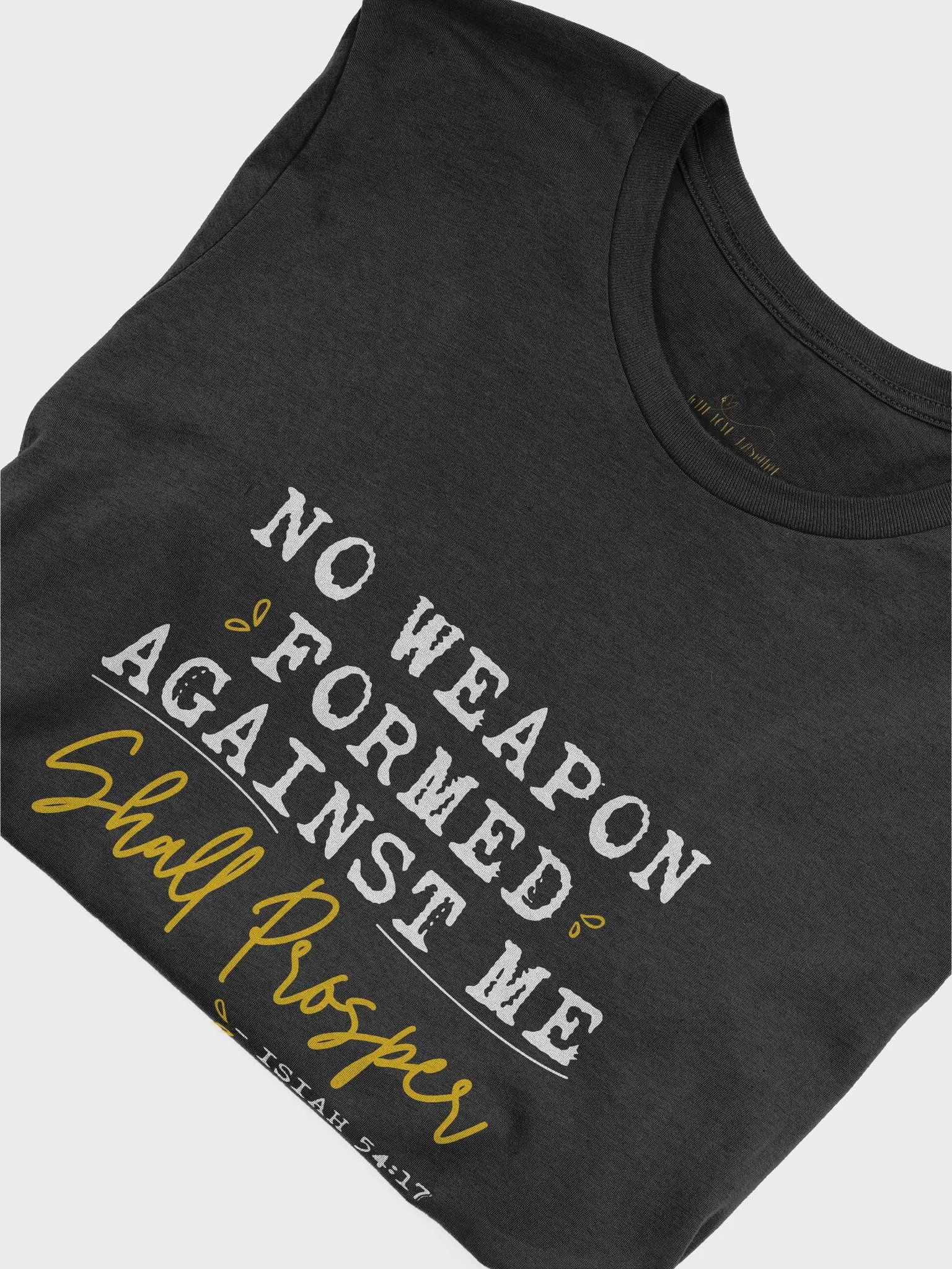 NO WEAPON FORMED AGAINST ME SHALL PROSPER T-SHIRT & PRAYER & GRATITUDE JOURNAL BUNDLE product image (6)