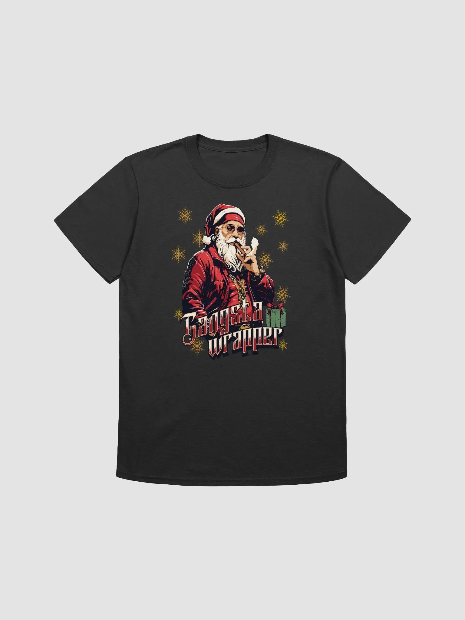 Holiday - Gangsta Wrapper - Santa on Tee product image (2)