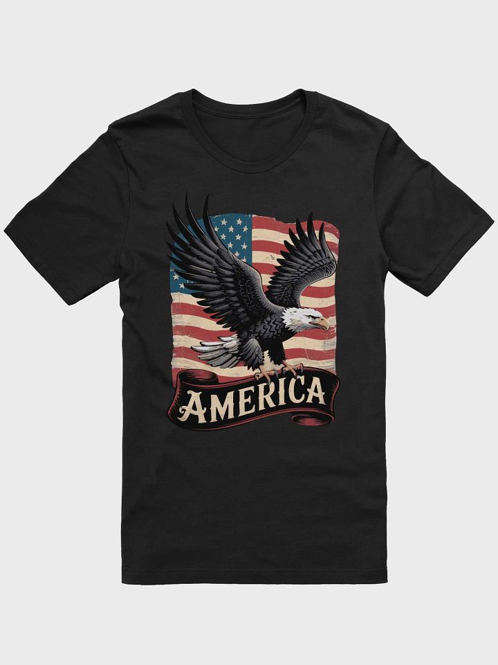 Bold American Eagle with Flag Background – Patriotic USA Artwork product image (2)