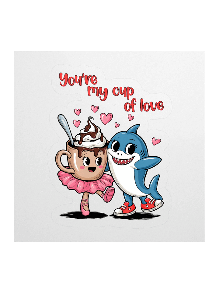 Tralalero Tralala and Cappuccina Ballerina – Cute Cartoon Couple Love product image (1)