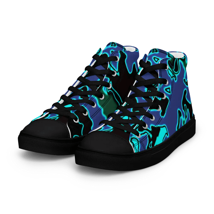 blue fury High Top canvas shoes (womens) product image (2)