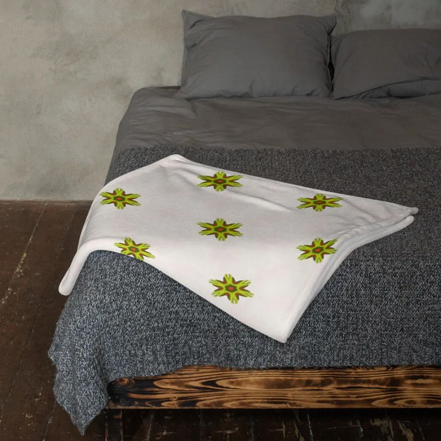 Star Flower Seamless Patterned Throw Blanket product image (11)