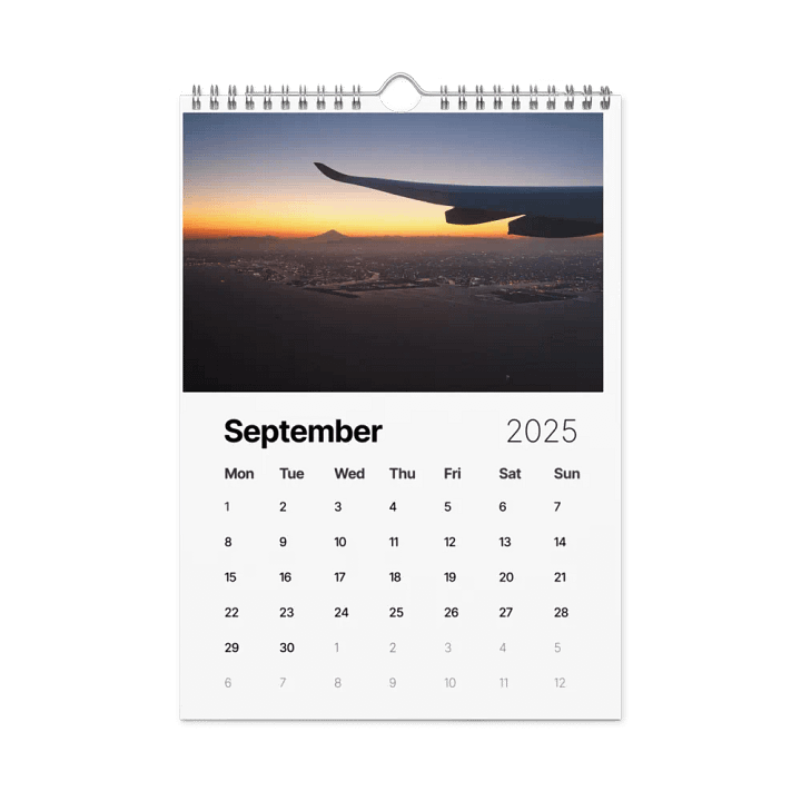 2025 Wall Calendar - Best Of: Wing Views - (A3 or A4) product image (2)