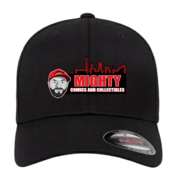 Black Fitted Mighty Comics and Collectibles Hat product image (1)