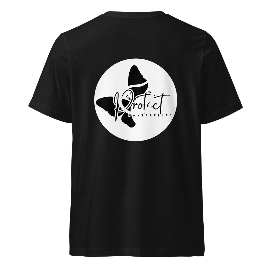 Black Butterfly V neck T shirt product image (3)