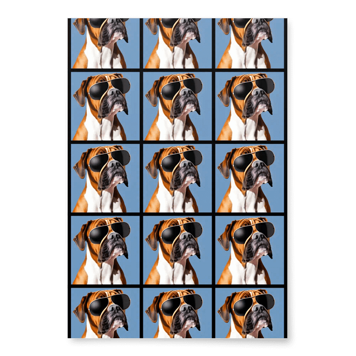 Boxer Dog Gift Wrapping Paper product image (1)