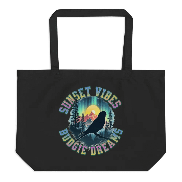 Sunset Vibes Budgie Dreams Organic Tote Bag product image (1)